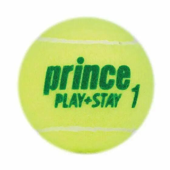 Torba z 12 piłkami tenisowymi Prince Play & Stay - stage 1. Żółte torby i plecaki dziecięce PRINCE, z materiału. Za 191.50 zł.