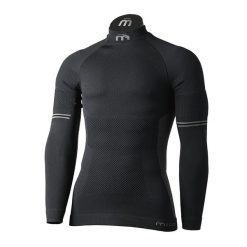 Koszulka termoaktywna męska Mico M1 Mock Neck. Niebieskie koszulki sportowe męskie Mico, na jesień, m, bez wzorów, z elastanu, bez kołnierzyka, bez ramiączek, na golfa. Za 229.99 zł.