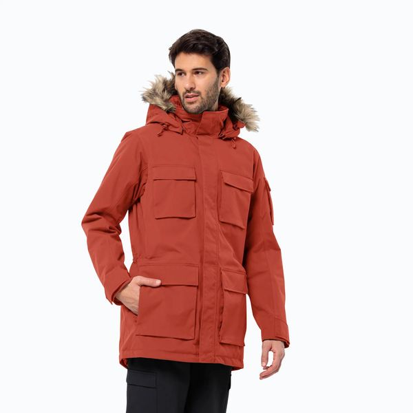Kurtka męska Jack Wolfskin Glacier Canyon Parka. Brązowe kurtki męskie Jack Wolfskin, na jesień, m, bez wzorów, z materiału, sportowe, z kapturem. Za 1,259.00 zł.