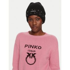 Czapka PINKO. Czarne czapki i kapelusze damskie Pinko, na zimę, bez wzorów. Za 489.99 zł.