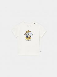 Mayoral T-Shirt 1018 Écru Regular Fit. T-shirty dla chłopców Mayoral, bez wzorów, z bawełny, bez ramiączek. Za 59.99 zł.