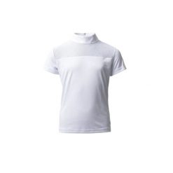 Dziewczęca konkursowa koszulka polo Horze Kaya. Białe t-shirty i topy dla dziewczynek HORZE, bez wzorów, z materiału, bez ramiączek. Za 191.00 zł.