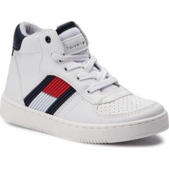 Sneakersy TOMMY HILFIGER - High Top Lace Up Sneaker T3B4-30313-0625 M White/Blue X008. Trampki i tenisówki chłopięce marki Tommy Hilfiger. Za 319.00 zł.