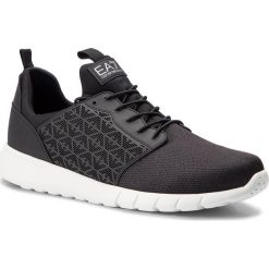 Sneakersy EA7 EMPORIO ARMANI - X8X007 XK049 K001 Black/Black. Czarne półbuty na co dzień męskie EA7 Emporio Armani, z materiału, bez zapięcia. W wyprzedaży za 489.00 zł.