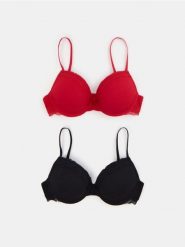 Biustonosz push-up 2 pack - wielobarwny. Biustonosze Sinsay, bez wzorów. Za 35.99 zł.