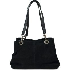 Skórzana torebka "Giselle" w kolorze czarnym - 30 x 20 x 12 cm. Czarne torby na ramię damskie marki Spéciale Maroquinerie. W wyprzedaży za 127.95 zł.
