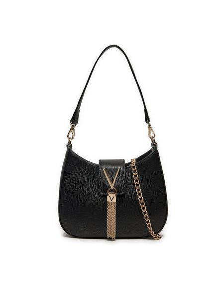 Valentino Torebka Divina VBS1R417G Czarny. Czarne torebki do ręki damskie Valentino, bez wzorów, ze skóry, wizytowe, bez dodatków. Za 239.99 zł.