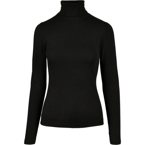Bluzka Z Długim Rękawem Dla Pań I Panów Basic Turtle Neck. Czarne bluzki damskie Urban Classics, xl, bez wzorów, sportowe, bez kołnierzyka. Za 95.99 zł.