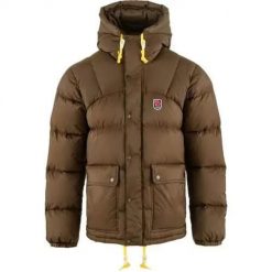 Kurtka uniwersalna męska Fjallraven Expedition Down. Brązowe kurtki męskie Fjällräven, na zimę, l, bez wzorów, z materiału, eleganckie, z kapturem. Za 3,255.10 zł.