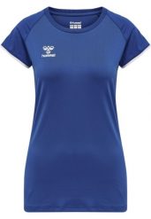 Koszulka damska Hummel hmlhmlCORE volley stretch. Niebieskie t-shirty damskie Hummel, l, bez wzorów, z dżerseju, bez kołnierzyka. Za 146.50 zł.