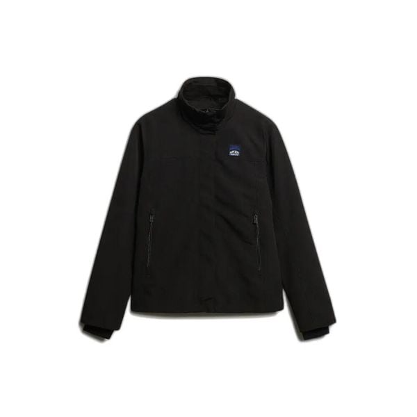 Kurtka damska Superdry Shell. Czarne kurtki damskie Superdry., bez wzorów, bez kaptura. Za 417.85 zł.