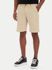 KARL LAGERFELD Szorty materiałowe 265320 562802 Beżowy Regular Fit. Brązowe szorty męskie KARL LAGERFELD, m, bez wzorów, z bawełny. Za 429.99 zł.