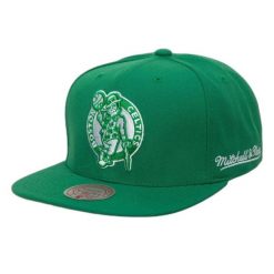 Czapka typu snapback Mitchell & Ness Christmas Day Boston Celtics. Zielone czapki i kapelusze męskie Mitchell & Ness, bez wzorów, z poliesteru, wizytowe. Za 232.50 zł.