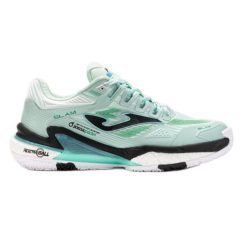 Buty do tenisa Joma Slam Lady 2527 TSLALS2527OM zielone. Zielone obuwie sportowe damskie bez wzorów, z gumy, na fitness i siłownię. Za 501.51 zł.
