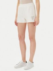 Guess Szorty sportowe V5GD19 KC3D2 Écru Relaxed Fit. Szorty sportowe damskie Guess, xs, z aplikacjami, z syntetyku, sportowe. Za 109.99 zł.
