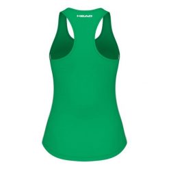 Koszulka bez rękawów damska SPIRIT Tank Top. Zielone koszulki sportowe damskie Head, xs, bez wzorów, bez kołnierzyka, bez ramiączek. W wyprzedaży za 168.00 zł.
