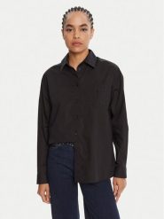 Liu Jo Koszula UF5240 T039A Czarny Regular Fit. Czarne bluzki damskie Liu Jo, bez wzorów, z bawełny, bez kołnierzyka, bez ramiączek. Za 639.99 zł.