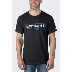 Koszulka męska T-shirt Carhartt Force Midweight. Brązowe koszulki sportowe męskie Carhartt, m, bez wzorów, sportowe, bez kołnierzyka. Za 123.99 zł.
