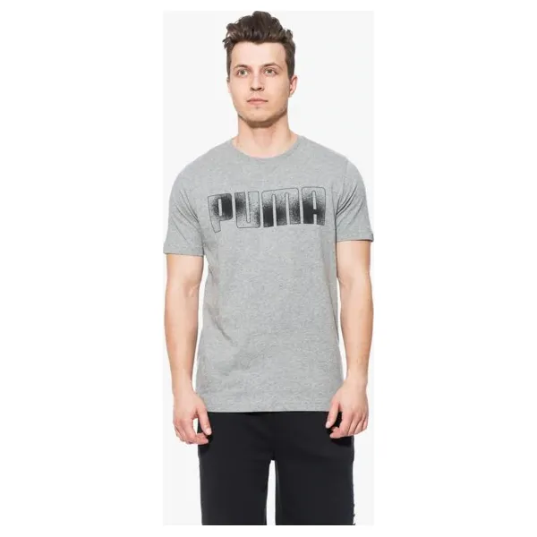 Puma Koszulka Ss Brand , szary, rozmiar XL. Szare koszulki sportowe męskie Puma, m, bez wzorów, z materiału, bez kołnierzyka, bez ramiączek, climacool (adidas). W wyprzedaży za 79.99 zł.
