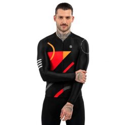 Męska koszulka rowerowa z krótkim rękawem Kolarstwo Siroko M2 Arizona. Czarne bluzy męskie SIROKO, m, bez wzorów, z jersey, bez kaptura. Za 381.00 zł.