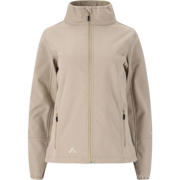 Damska kurtka wodoodporna Whistler Covina. Brązowe kurtki damskie Whistler, bez wzorów, z softshellu, bez kaptura. Za 231.50 zł.