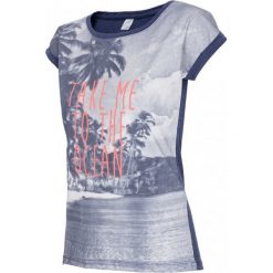 4F Womens T-shirt H4L17-TSD014NAVY. Niebieskie t-shirty damskie 4f, z bawełny. W wyprzedaży za 59.99 zł.