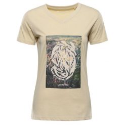 Koszulka damska bawełniana Alpine Pro Dorena. Brązowe t-shirty damskie Alpine Pro, l, bez wzorów, z bawełny, klasyczne, bez kołnierzyka. Za 109.00 zł.