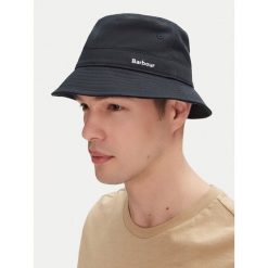 Kapelusz Barbour. Niebieskie czapki i kapelusze męskie Barbour, bez wzorów. Za 109.99 zł.