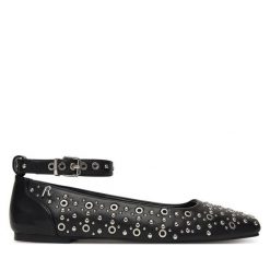 Baleriny REPLAY. Czarne baleriny damskie Replay, bez wzorów, bez obcasa. Za 469.99 zł.