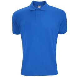Męska Koszulka Polo Z Krótkim Rękawem. Niebieskie koszulki polo męskie SG, m, bez wzorów, bez ramiączek. Za 66.99 zł.