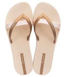 Japonki damskie Ipanema 81805AT158. Brązowe klapki damskie Ipanema, bez wzorów, z materiału, sportowe, bez obcasa. Za 66.75 zł.