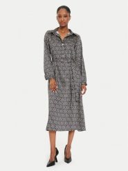 Rinascimento Sukienka koszulowa CFC0119895003 Czarny Regular Fit. Czarne sukienki damskie Rinascimento, s, bez wzorów, z syntetyku, bez kołnierzyka, bez ramiączek, koszulowe. Za 479.99 zł.