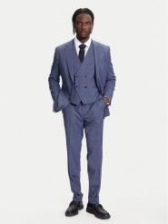HUGO BOSS Garnitur Henry-Getlin253V1X 50544664 Niebieski Regular Fit. Niebieskie garnitury męskie Hugo Boss, bez wzorów, z syntetyku. Za 2,519.00 zł.