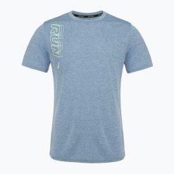Koszulka do biegania męska Mizuno Core Run Tee. Niebieskie koszulki sportowe męskie Mizuno, m, bez wzorów, z materiału, bez kołnierzyka, bez ramiączek, do biegania. Za 94.99 zł.