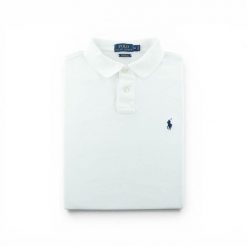 Second life - Ralph Lauren koszulka męska krótki rękaw Custom Fit - Stan dobry. Białe koszulki polo męskie Ralph Lauren, l, bez wzorów, z materiału, bez kołnierzyka, bez ramiączek, na golfa. Za 106.46 zł.
