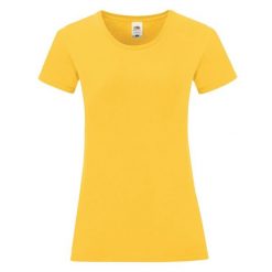 Koszulka Damska Iconic 150. Brązowe koszulki sportowe damskie Fruit of the Loom, xl, bez wzorów, sportowe, bez kołnierzyka. Za 28.99 zł.