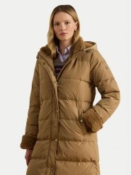 LAUREN RALPH LAUREN Płaszcz zimowy 297P04130001 Beżowy Regular Fit. Brązowe płaszcze damskie Lauren Ralph Lauren, na zimę, s, bez wzorów, z syntetyku, bez kaptura. Za 1,899.00 zł.