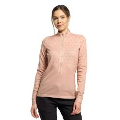 Bluza narciarska damska Maloja Copper. Brązowe bluzy damskie Maloja, l, bez wzorów, bez kaptura, narciarskie. Za 279.99 zł.