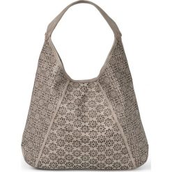 Torba shopper w wycinany laserowo wzór bonprix brunatny metaliczny. Torebki shopper damskie marki bonprix. Za 59.99 zł.