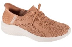 Buty sportowe Sneakersy damskie, Skechers Slip-Ins Ultra Flex 3.0 - Brilliant. Brązowe obuwie sportowe damskie Skechers, bez wzorów, z materiału, trekkingowe. Za 299.99 zł.