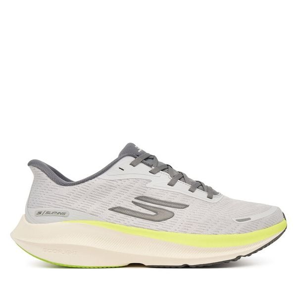 Buty do biegania Skechers. Szare buty sportowe męskie Skechers, bez zapięcia, do biegania. Za 361.99 zł.