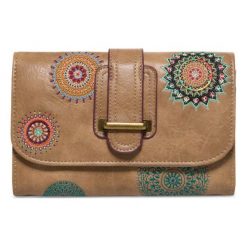 Desigual Portfel Damski Brązowy Siara Lengueta. Portfele damskie marki Desigual. Za 249.00 zł.