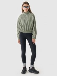 4F Legginsy dzianinowe damskie - czarne S. Czarne legginsy damskie 4f, s, bez wzorów, z dzianiny, z podwyższonym stanem. W wyprzedaży za 59.99 zł.