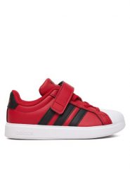 Adidas Sneakersy Streettalk El C JQ1832 Czerwony. Czerwone buty sportowe chłopięce Adidas, bez wzorów, ze skóry, bez zapięcia. Za 199.99 zł.