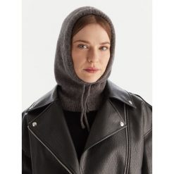 Kominiarka Calvin Klein. Szare czapki i kapelusze męskie Calvin Klein, na zimę, bez wzorów. Za 349.99 zł.