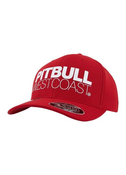 Czapka męska Pitbull Snapback Classic SEASCAPE. Czerwone czapki i kapelusze męskie PITBULL, z aplikacjami, z bawełny, klasyczne. Za 94.99 zł.