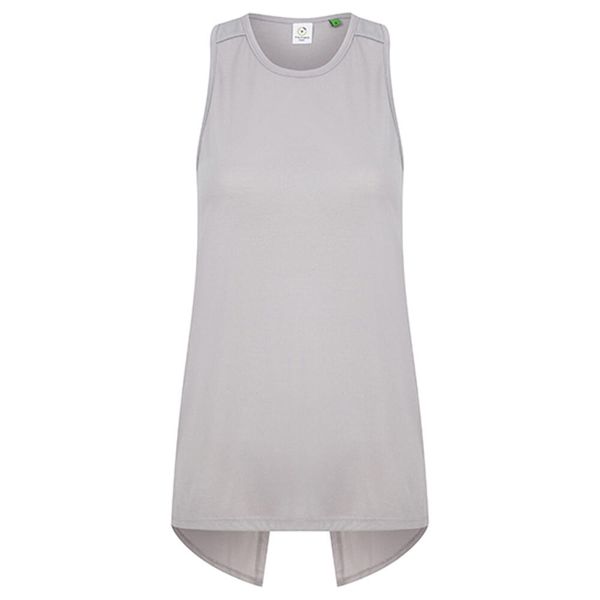 Koszulka Damska Z Odkrytymi Plecami. Szare koszulki sportowe damskie TOMBO, bez wzorów, bez kołnierzyka, bez ramiączek, trekkingowe. Za 96.99 zł.