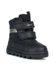 Geox Śniegowce B Willaboom Boy B Ab B365BG 0FU54 C9999 M Czarny. Czarne buty zimowe chłopięce Geox, bez wzorów, z materiału, bez zapięcia. Za 329.99 zł.