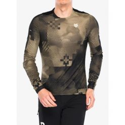 Bluza rowerowa męska Fox Flexair Ascent LS Jersey Pulse. Brązowe bluzy męskie FOX, m, bez wzorów, z jersey, bez kaptura, rowerowe. Za 308.99 zł.