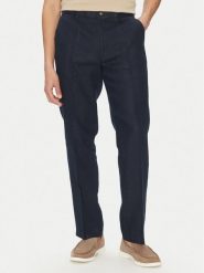 MICHAEL Michael Kors Chinosy CS5304BBEY Granatowy Straight Fit. Niebieskie spodnie materiałowe męskie MICHAEL Michael Kors, m, bez wzorów, ze lnu. Za 479.99 zł.
